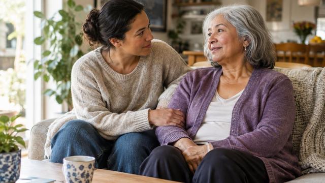 AI image: The Years of Care Women Give—and What the Numbers Leave Out