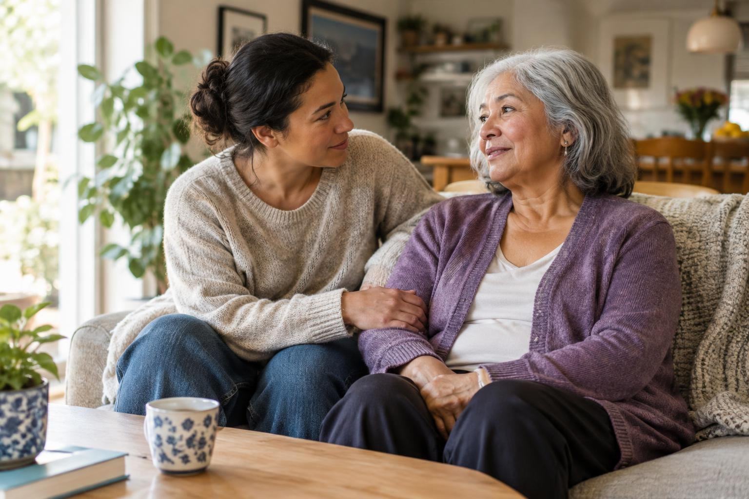 AI image: The Years of Care Women Give—and What the Numbers Leave Out