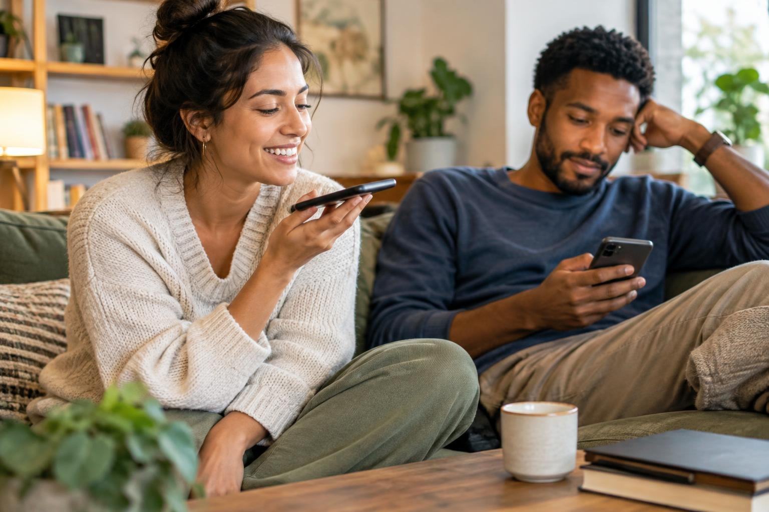AI image: The 10-Minute Voice Note: A Small Relationship Dispute With a Bigger Point